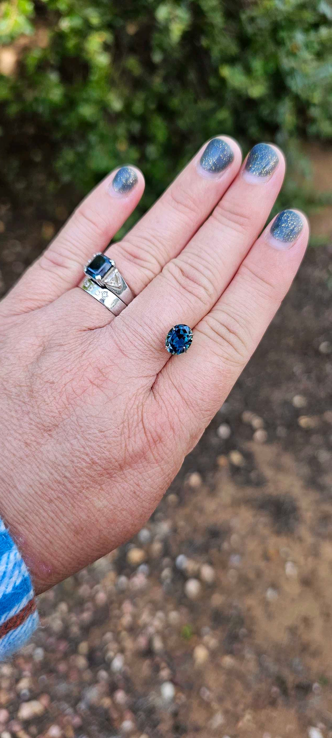 3ct Oval Parti Sapphire - Evolution Gemstones