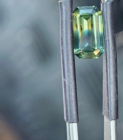 Heated Parti Emerald Cut Sapphire - Evolution Gemstones