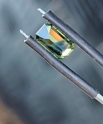 Heated Parti Emerald Cut Sapphire - Evolution Gemstones