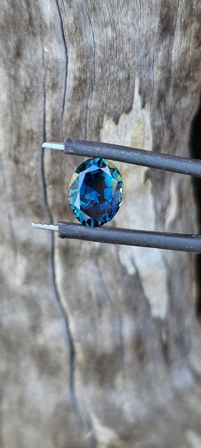 3ct Oval  Parti Sapphire - Evolution Gemstones