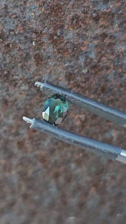 Pair of Australian Blue Oval Sapphires