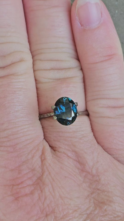 Timeless 2.64ct blue oval sapphire