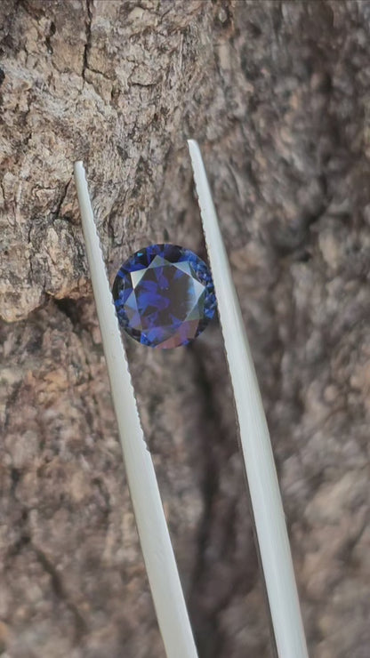 1.535ct midnight blue violet sapphire