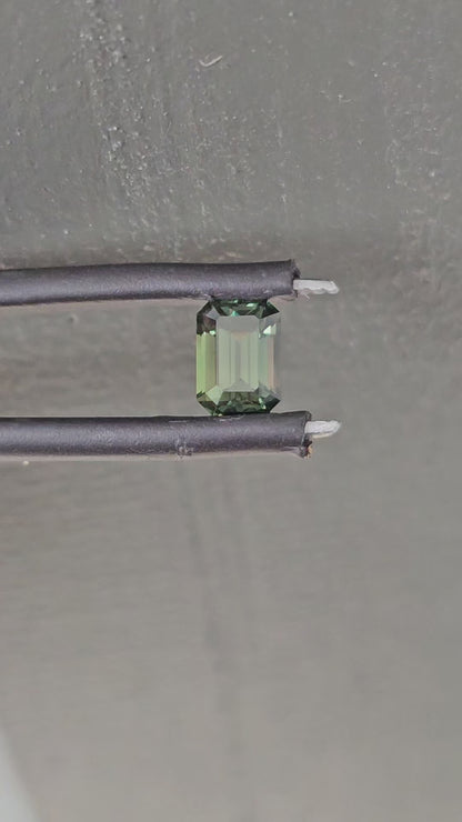 0.78ct forest green sapphire