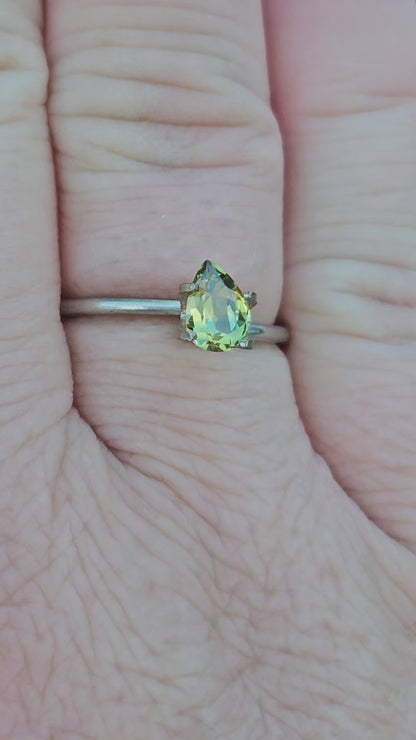 0.835ct Yellow Blue Parti Sapphire