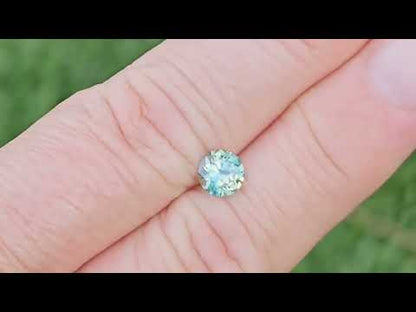 1.21ct round brilliant pretty parti sapphire