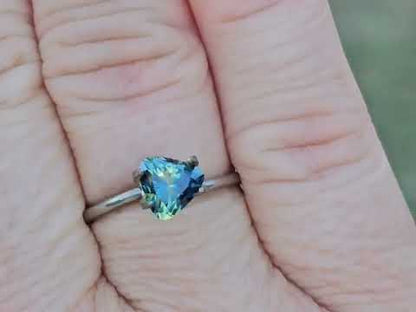 1.42ct breathtaking trilliant sapphire