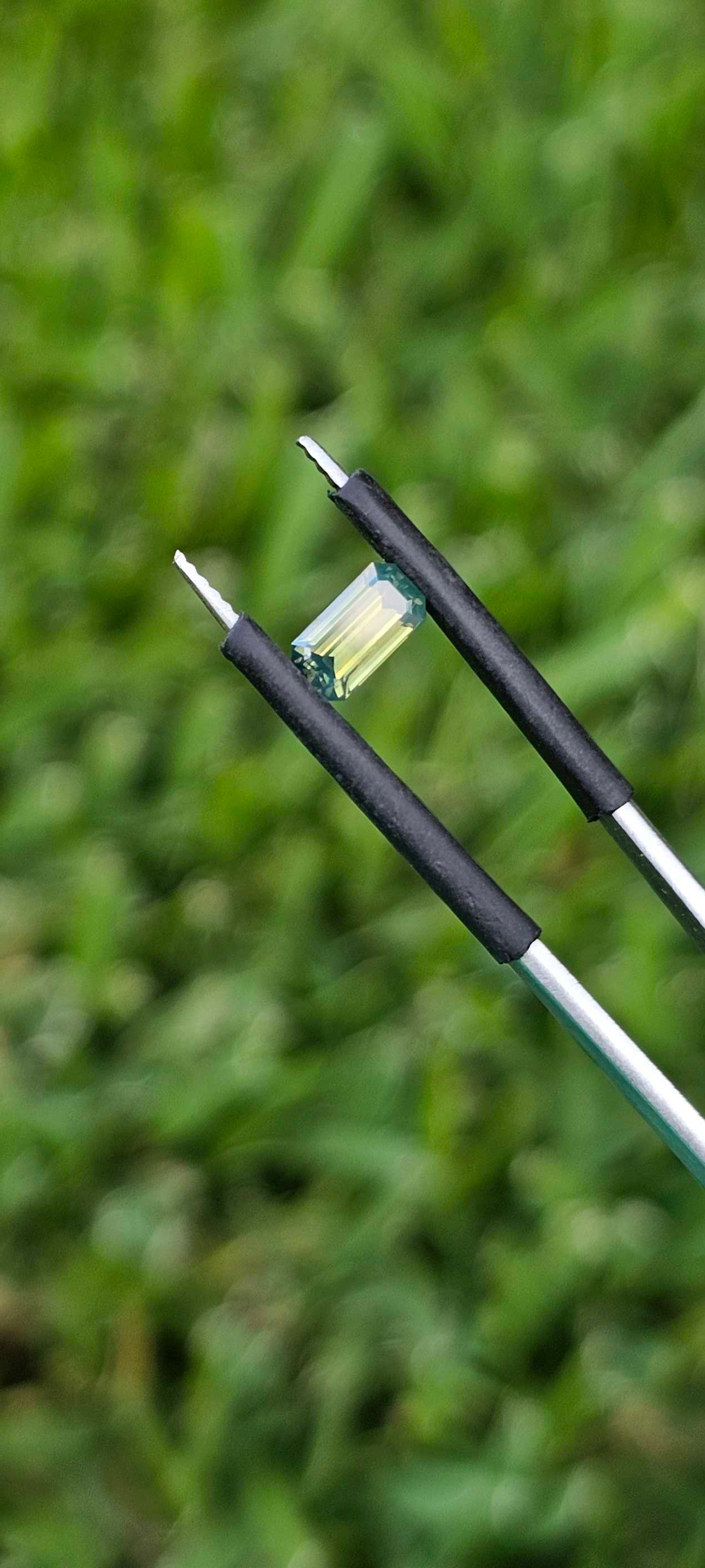 Silky parti sapphire - Evolution Gemstones