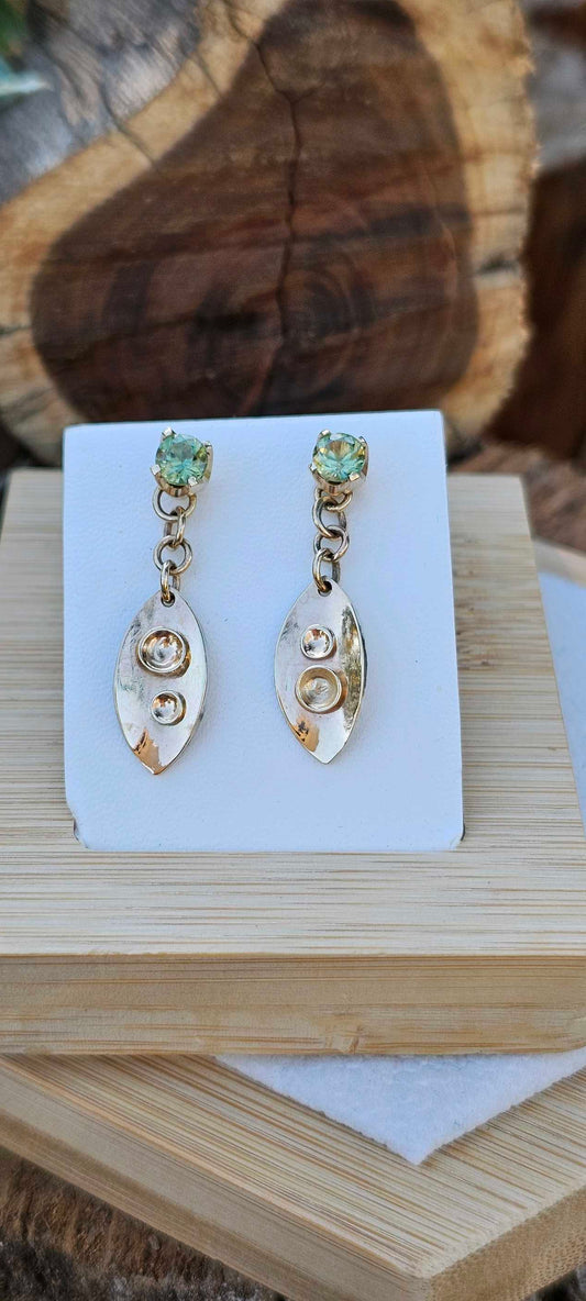 Twist Entwine Verdure Earrings - Evolution Gemstones