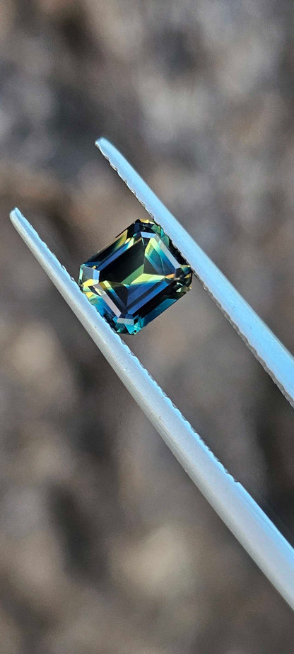 1.30ct Deep Blue & Yellow Parti Sapphire - Strong Colour Separation | Australian Natural